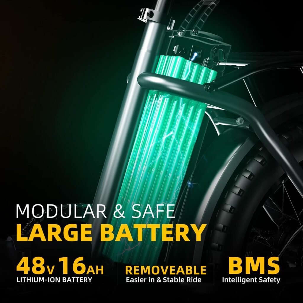 EUY Folding Electric Bike for Adults,750W(Peak 1000W) Motor 48V 15AH Removable Battery,30MPH Ebike, 20 Fat Tire Electric Bike Commuter Beach Snow Bicycle,7-Speed EUY Folding Electric Bike for Adults,750W(Peak 1000W) Motor 48V 15AH Removable Battery,30MPH Ebike, 20 Fat Tire Electric Bike Commuter Beach Snow Bicycle,7-Speed