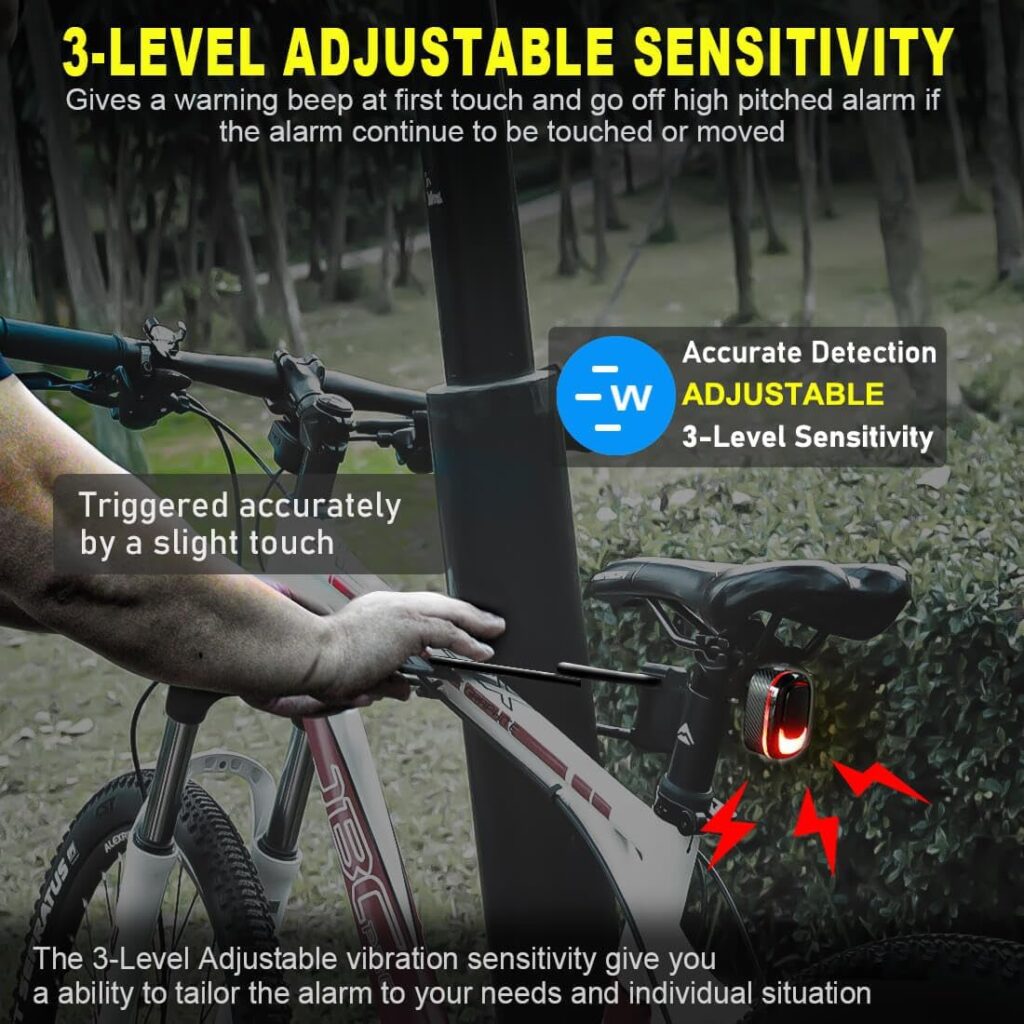 PADONOW Alarm Bike Tail Light: Wireless Remote Bicycle Rear Light USB-C Rechargeable Smart Motion Anti Theft Taillight with Loud Horn Red Led Flashing Lights Waterproof High Lumen Cycling Back Light PADONOW Alarm Bike Tail Light: Wireless Remote Bicycle Rear Light USB-C Rechargeable Smart Motion Anti Theft Taillight with Loud Horn Red Led Flashing Lights Waterproof High Lumen Cycling Back Light
